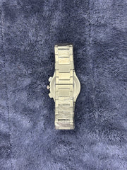 Hublot Silver Chain Watch – Red Dial Edition