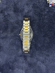 Bestwin Silver & Gold Dial Date Watch