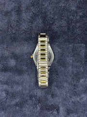 Bestwin Silver & White Dial Date Watch